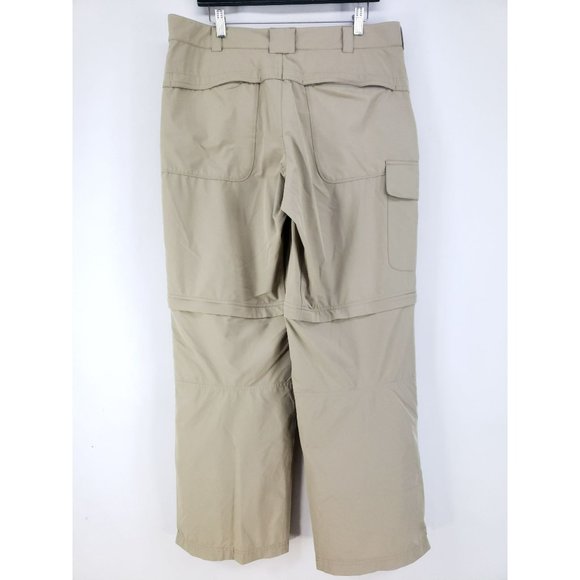 Eastern Mountain Sports Convertible Pants Men's Size 36R Tan Gusseted - Picture 4 of 7